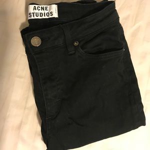Acne Black Skinny Jeans Size 26